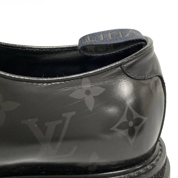 LOUIS VUITTON black ice line - Black Dark Gray Men's Shoes Leather 577-081325 - Picture 5 of 9